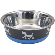 Maslow Design Bowl Pup Blue/Grey-13oz - Irvine Tack & Western Wear