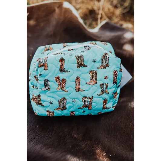 Ida Mae Home Thunderbird Boots Turquoise Quilt - Multiple Sizes