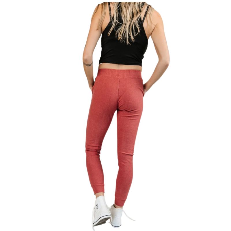 Ampersand Women's Performance Fleece Joggers Pomegranate - Red