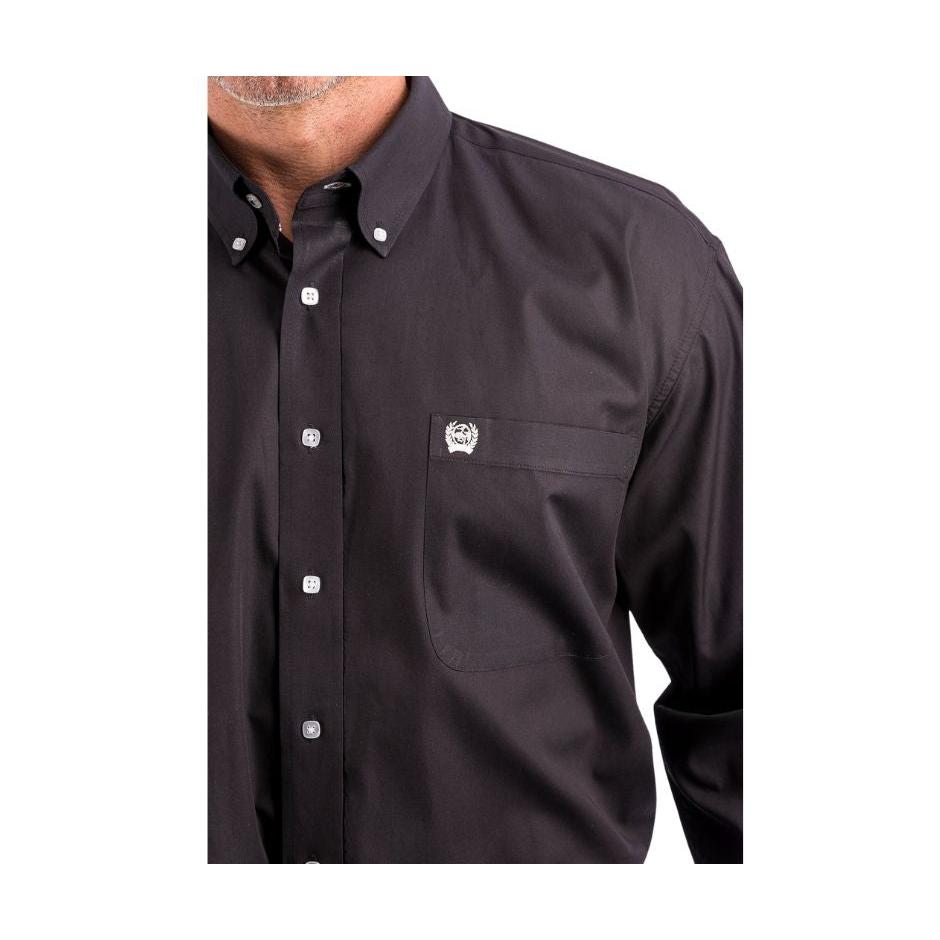 Cinch Men's Classic Fit Cotton Long Sleeve Shirt - Black - Irvine Tack & Western Wear