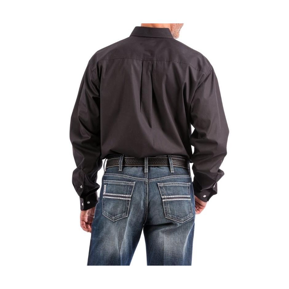 Cinch Men's Classic Fit Cotton Long Sleeve Shirt - Black - Irvine Tack & Western Wear