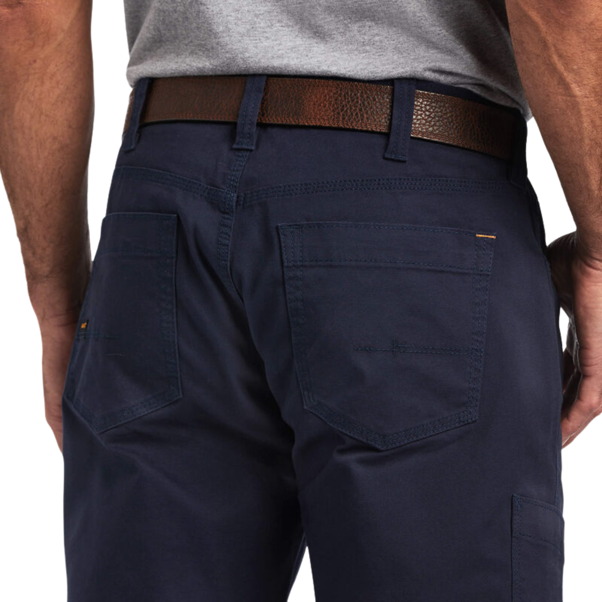 **Ariat Men's Rebar M4 DuraStretch Made Tough Stackable Straight Leg Pants - Navy