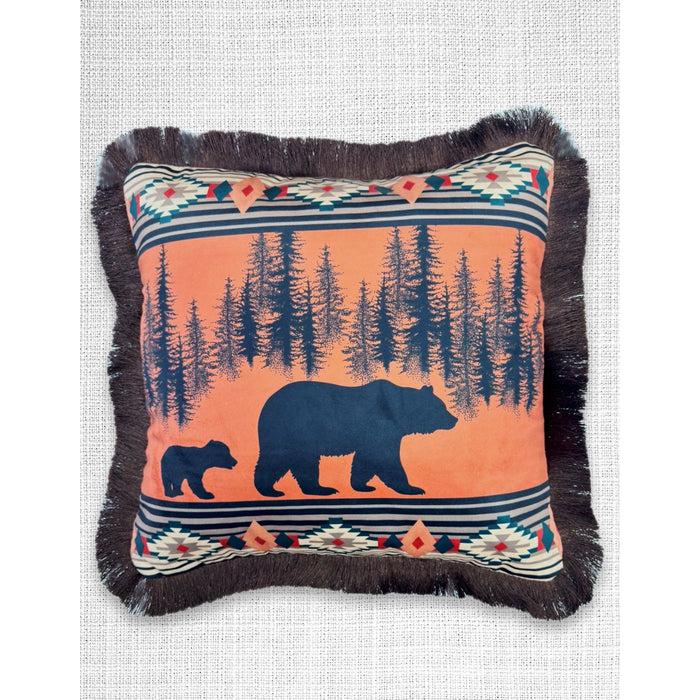 El Paso Velveteen Fringed Pillow Cover- - Irvine Tack & Western Wear