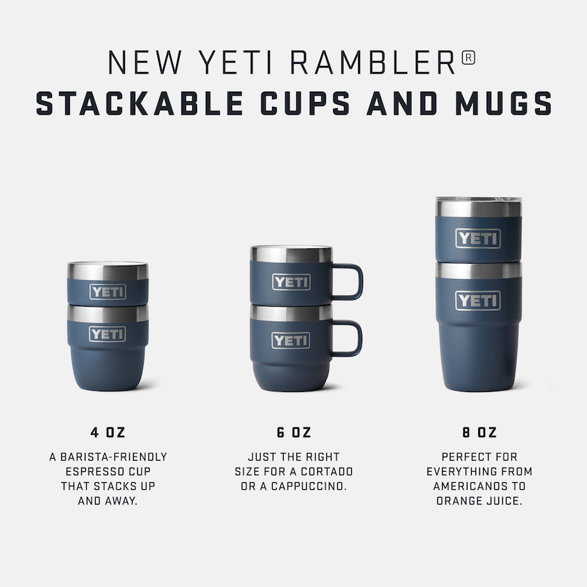 Yeti Rambler 118ml Stackable Cups - White