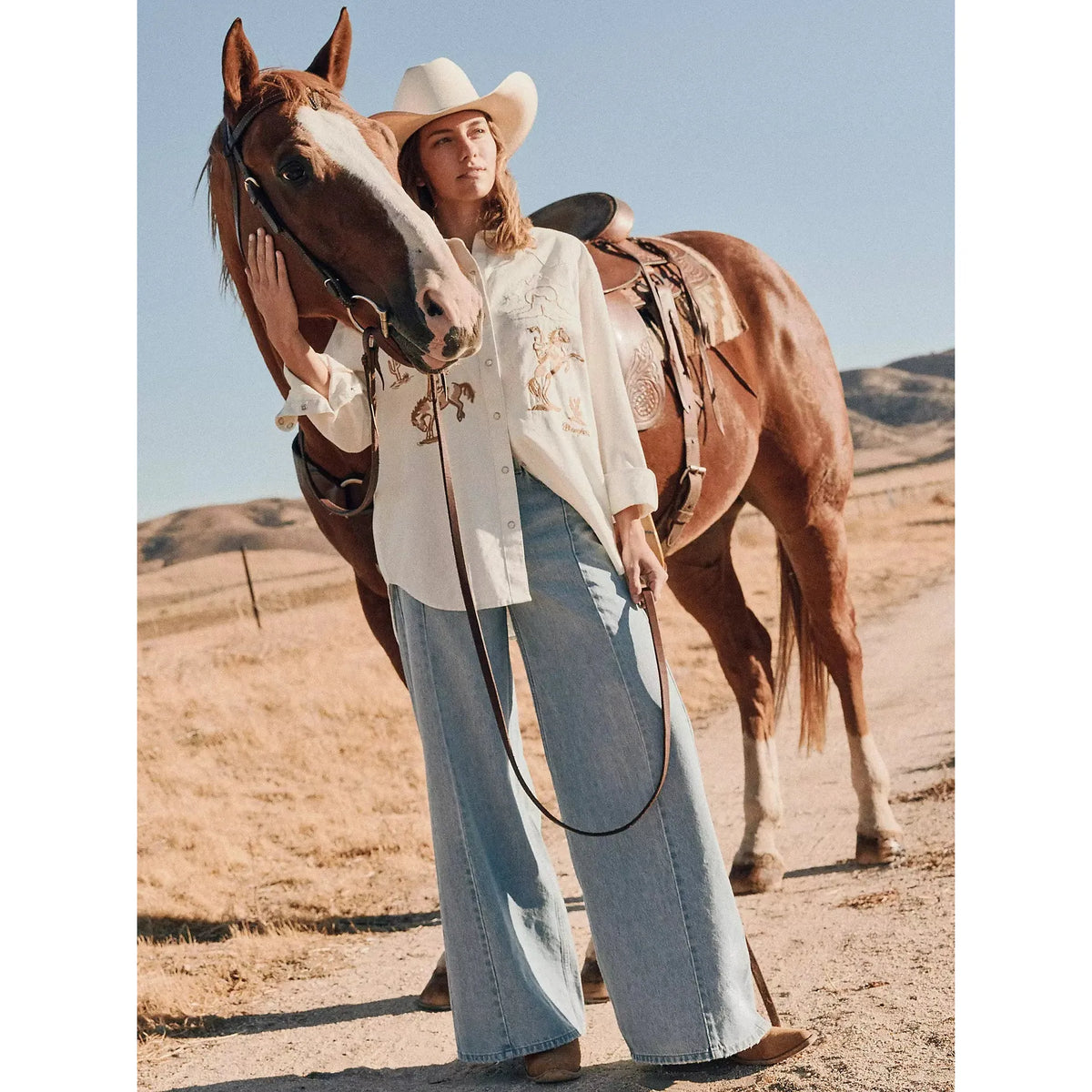 Wrangler Women's Retro Bailey High Rise Wide Leg Jean - Demi - Irvine Tack & Western Wear
