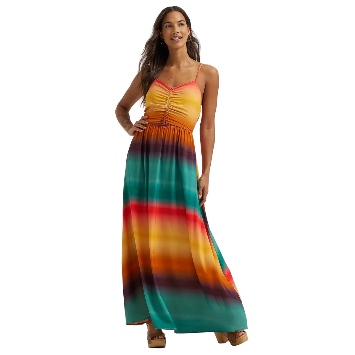 Wrangler Women's Retro Sunny Strappy Maxi Dress - Yellow