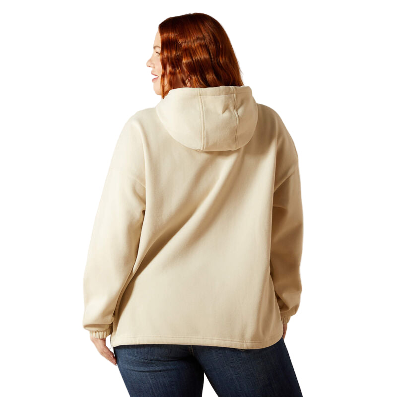 Ariat Women's Essential Sendero Yeehaw Hoodie - Oyster Grey