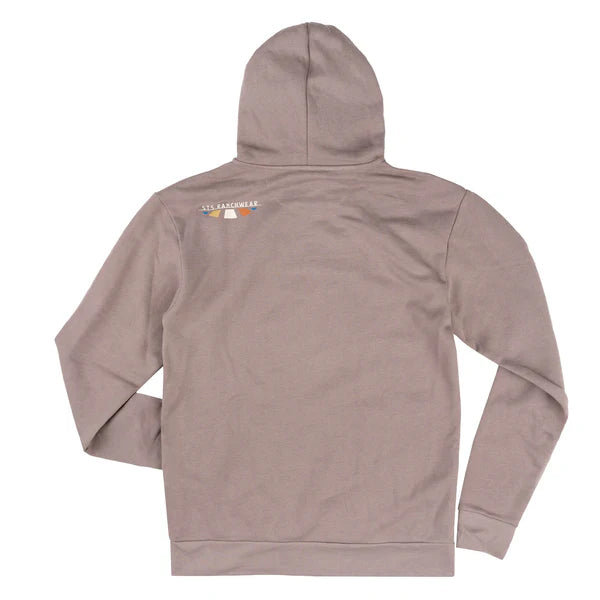 STS Ladies Oval Bull Long Sleeve Hoodie - Light Grey - Final Sale