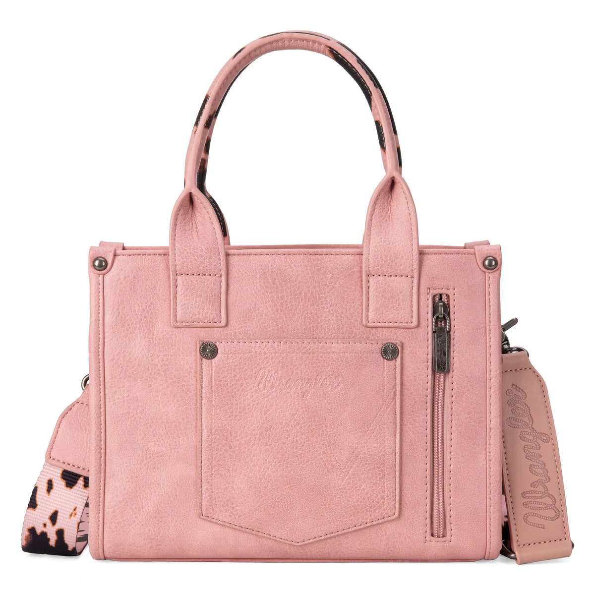 Wrangler Women's Cowprint Tote/Crossbody -  Multiple Colors