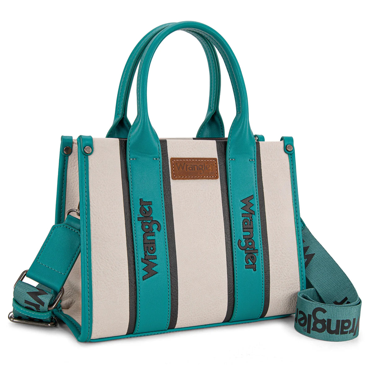 Wrangler Colour Block Crossbody Tote- Multiple Colours - Irvine Tack & Western Wear