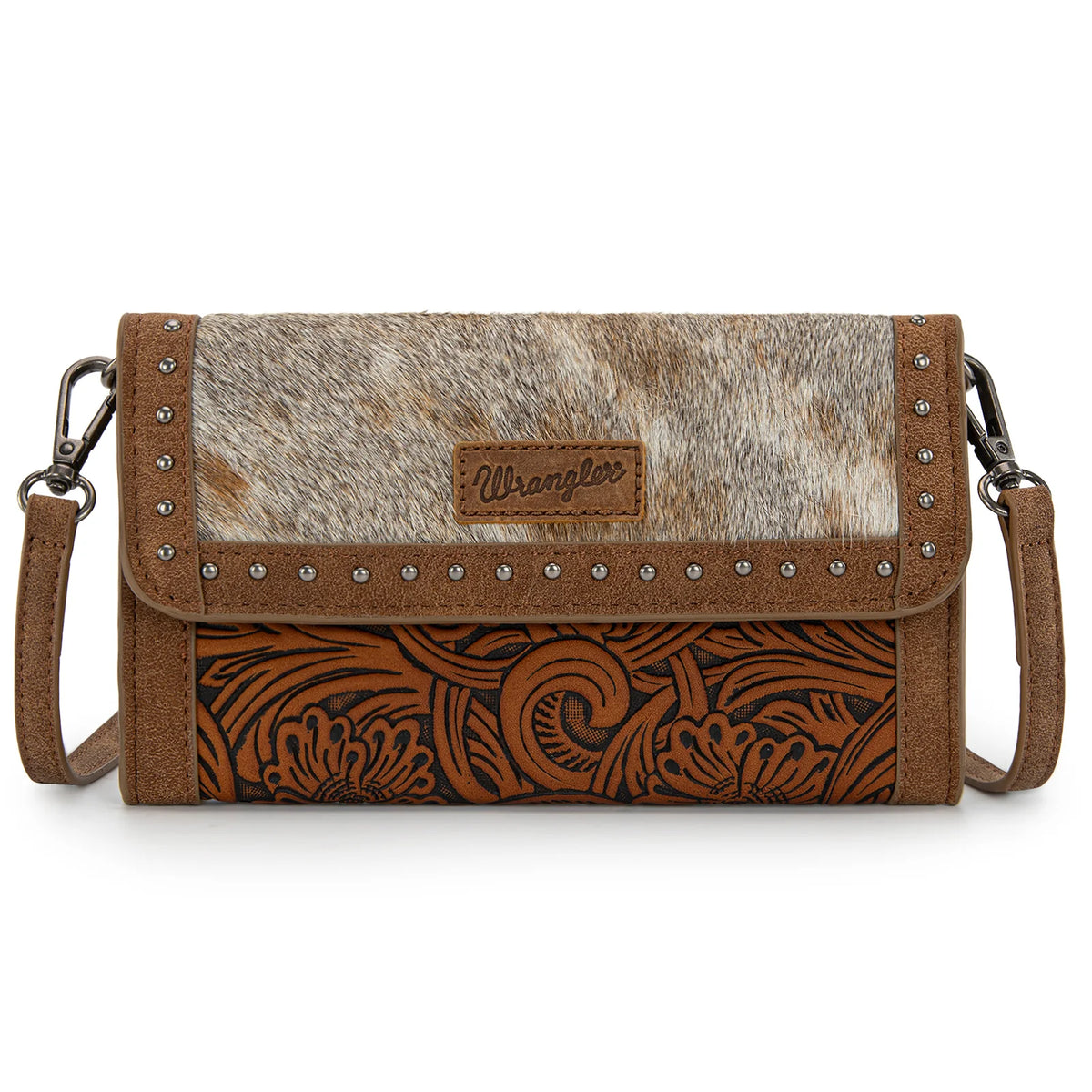 Wrangler Wrangler Genuine Cowhide Wallet Wristlet Crossbody Bag- Multiple Colours - Irvine Tack & Western Wear