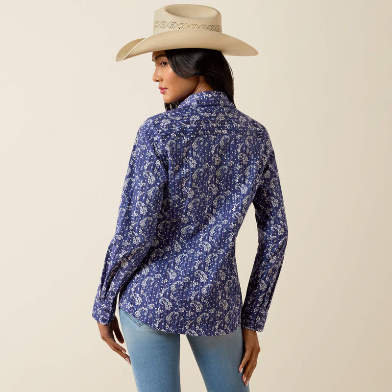 Ariat Women's Kirby Long Sleeve Stretch Shirt - Paisley Floral Print
