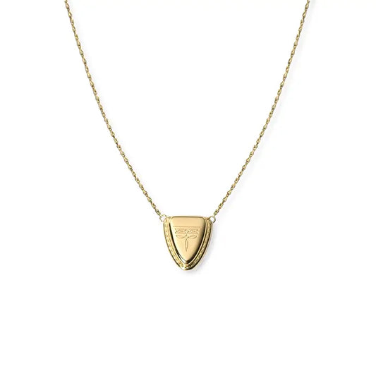 Austin Round Toe Necklace- Gold