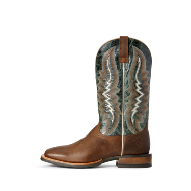 Ariat Men's Relentless Short Round Western Boot - Latigo Tan/Lucky Clover