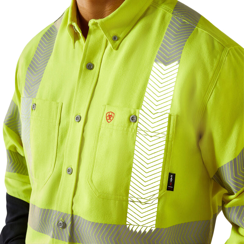 Ariat Men's Hi-Vis Air Inherent Classic Fit Work Shirt - Hi Vis Yellow