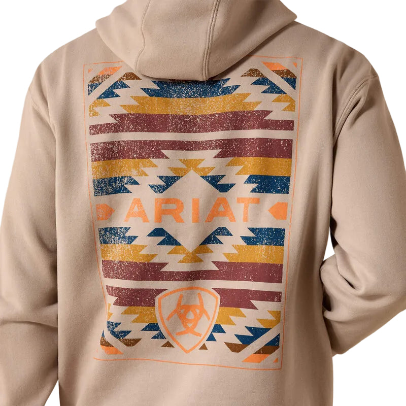 Ariat Men's Tapiz Zapoteco Long Sleeve Hoodie - Beige