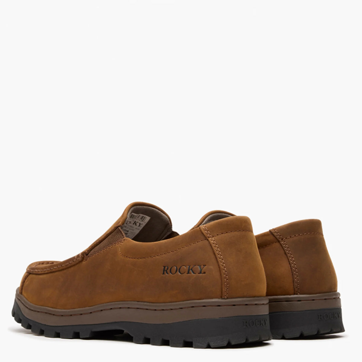 Rocky Men's Outback LTE Moc Toe Loafer Outdoor Shoe - Brown - Irvine Tack & Western Wear