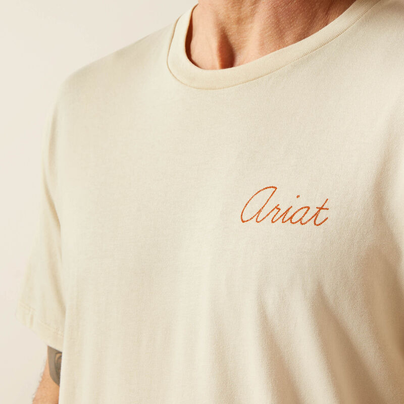 Ariat Men's Short Sleeve Roper's Delight Tee Shirt - Natural