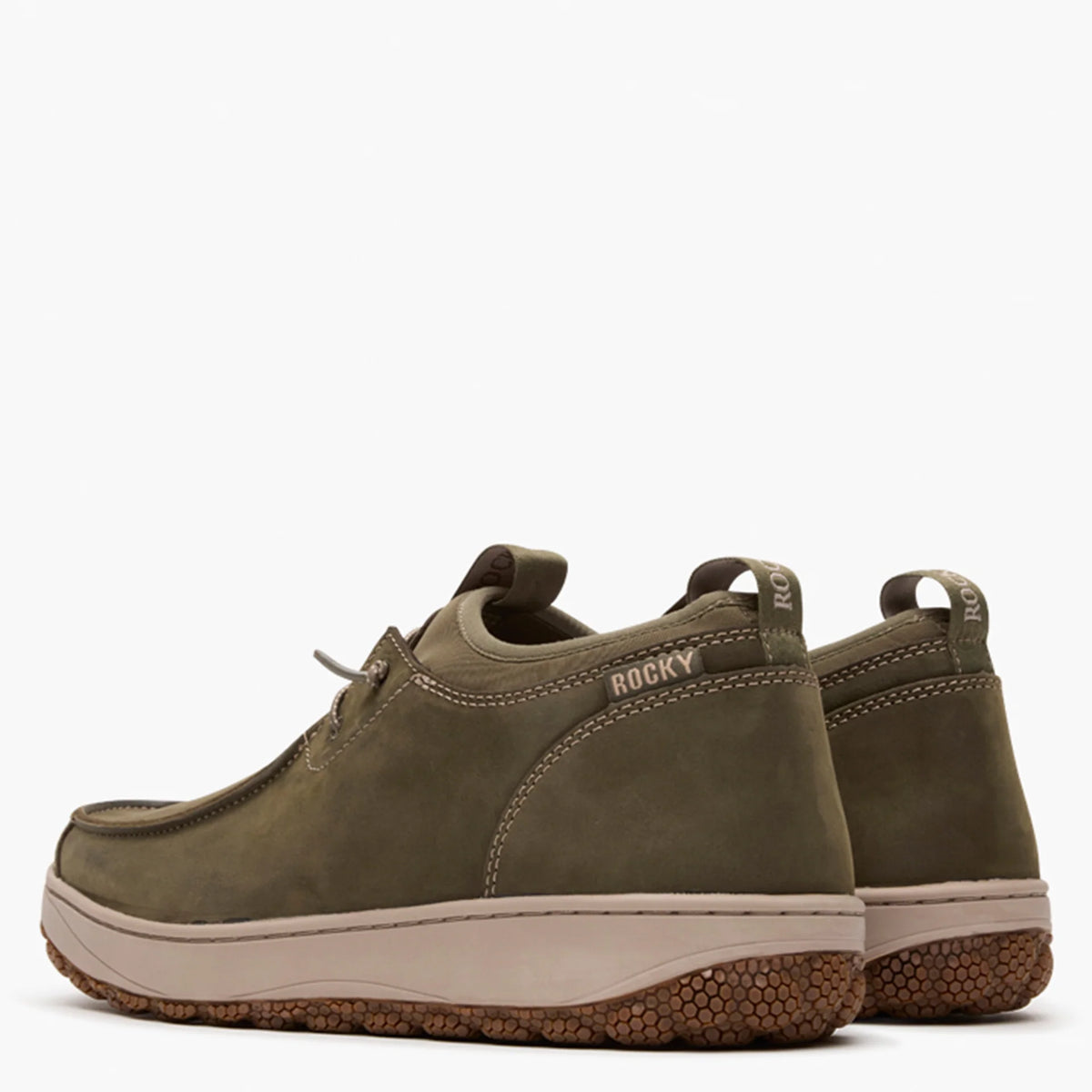 Rocky Men's Dry-Strike SRX Moc Toe Outdoor Shoe - Dark Olive - Irvine Tack & Western Wear