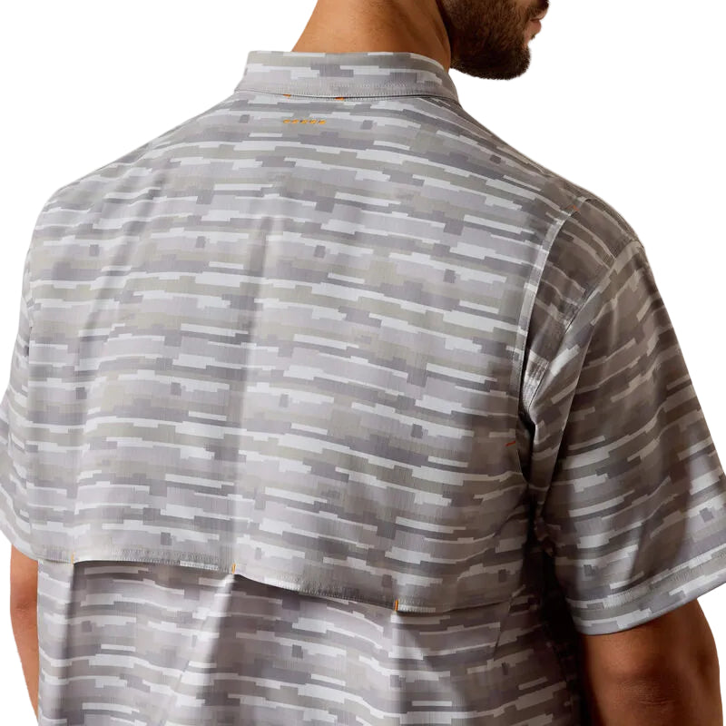 Ariat Men's Rebar Made Tough VentTEK DuraStretch Short Sleeve Work Shirt - Micro Chip Print