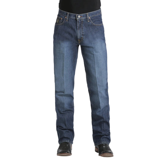 Cinch Men's Black Label Loose Slightly Tapered Jeans - Dark Stonewash - Irvine Tack & Western Wear