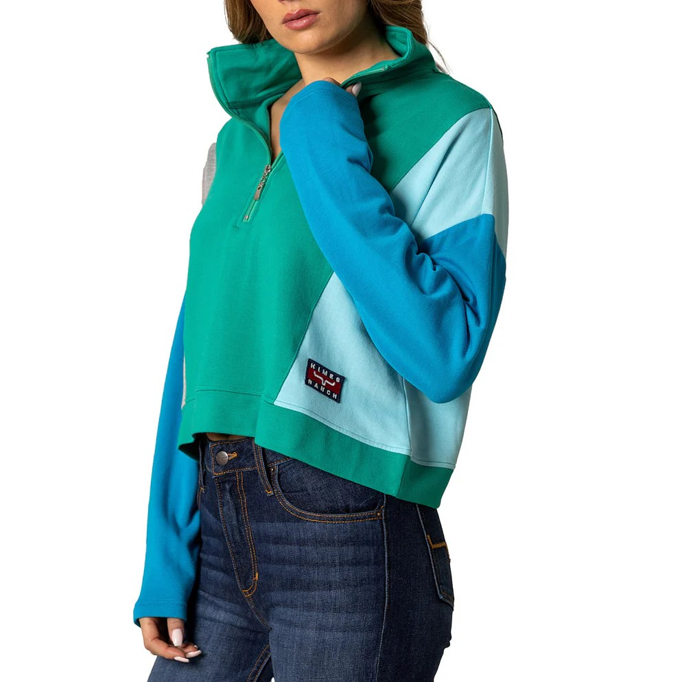 Kimes Women's Long Sleeve Cami 1/4 Zip Pullover- Multiple Colours - Irvine Tack & Western Wear