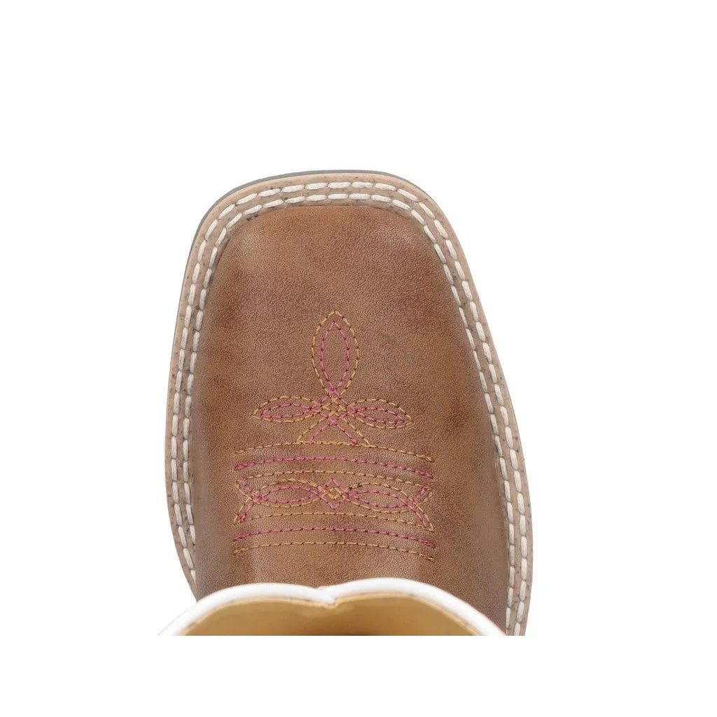 Smoky Mountain Boots Children's El Paso Cowgirl Boots-Brown/Pink - Irvine Tack & Western Wear