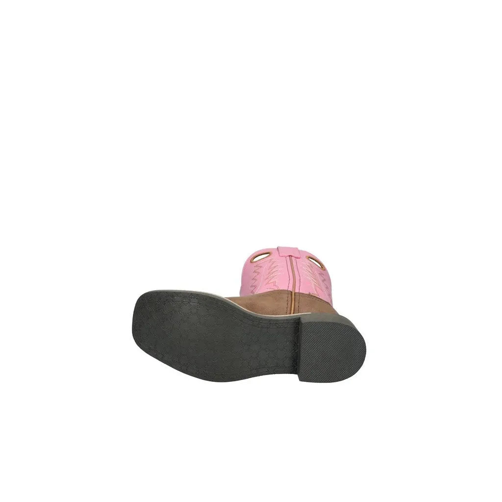 Smoky Mountain Boots Children's El Paso Cowgirl Boots-Brown/Pink - Irvine Tack & Western Wear