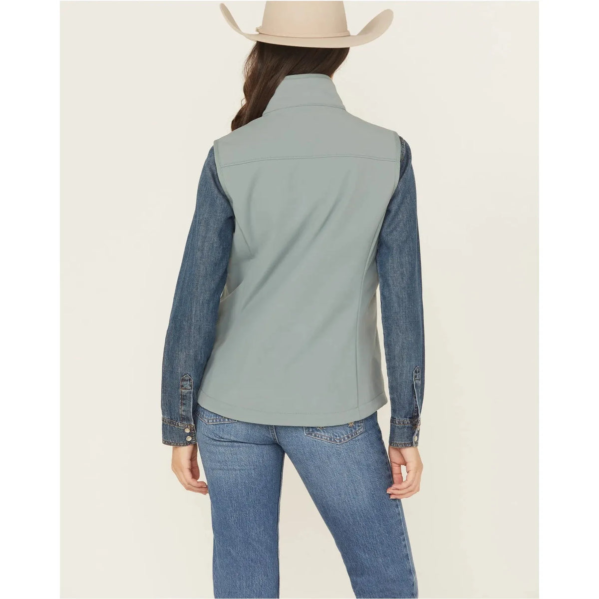Cinch Women's Windprooof Vest- Green - Irvine Tack & Western Wear