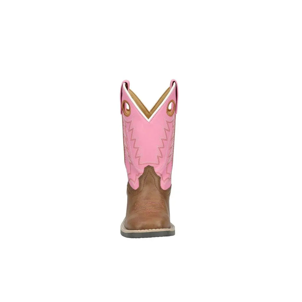 Smoky Mountain Boots Children's El Paso Cowgirl Boots-Brown/Pink - Irvine Tack & Western Wear