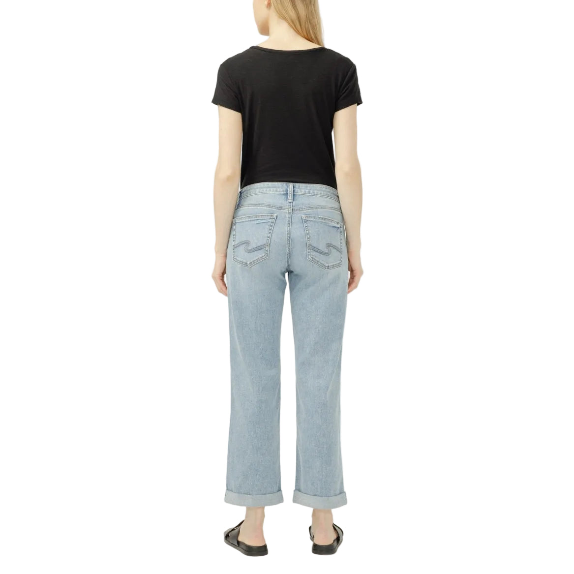 Silver Women's Chelsea Boyfriend Straight Leg Jeans - Golden Hour