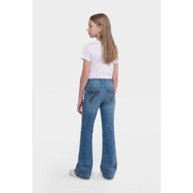7 For All Mankind Mini Dojo Girl's Jeans- Sea Level