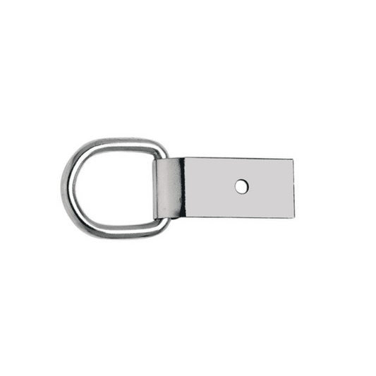 Saddle D-Ring with Clip- 1"