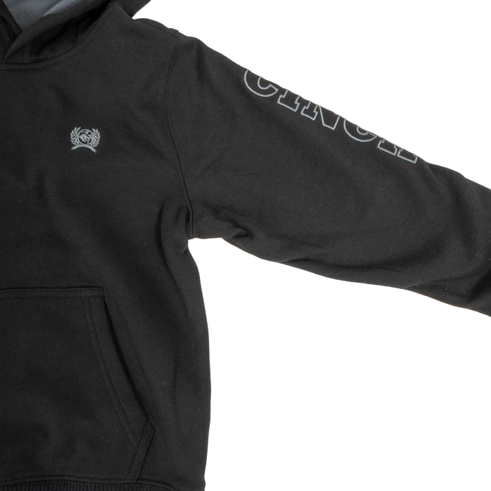 Cinch Boy's Long Sleeve Pullover Hoodie - Black - Irvine Tack & Western Wear
