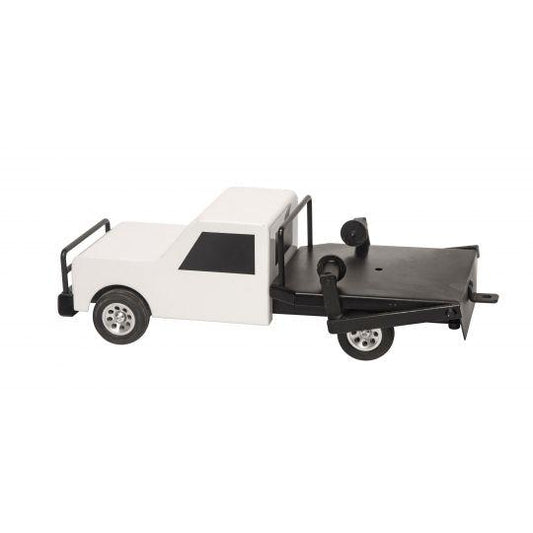 Flatbed Hay Truck Black/White