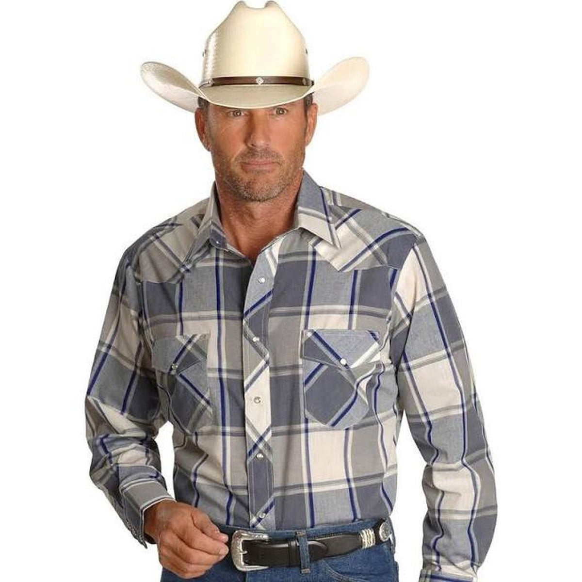 Wrangler Men's Sport Western Snap Shirt - Long Sleeves (Big & Tall Sizes) - Irvine Tack & Western Wear