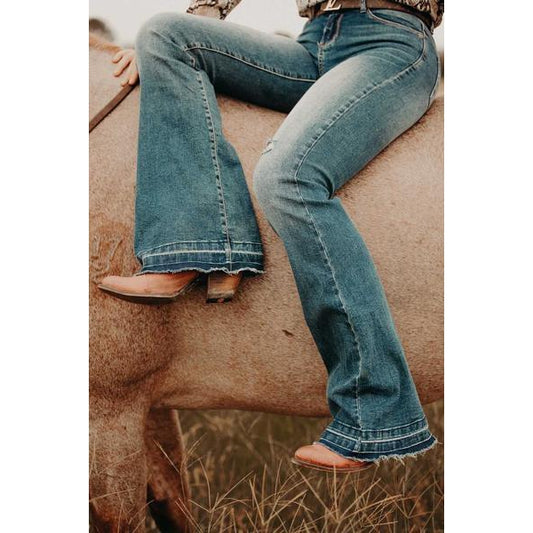 Cowgirl Couture Free Flare Jeans - Medium Wash - Irvine Tack & Western Wear
