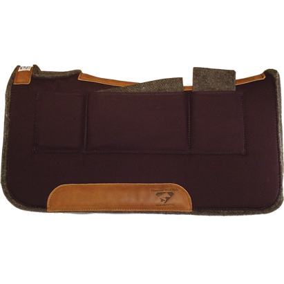 Diamond Wool Contoured Relief Pocket Pad 1" - Assorted Sizes & Colours - Irvine Tack & Western Wear