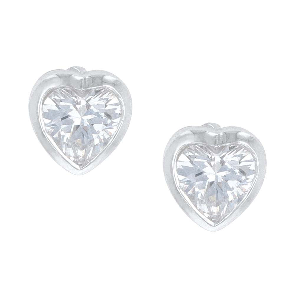 Montana Silversmiths Tiny Heart Crystal Earrings