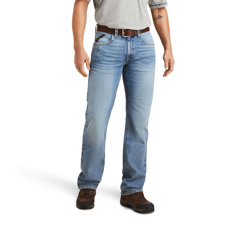 Ariat Mens Rebar M5 Straight DuraStretch Edge Straight Leg Jean - Merced