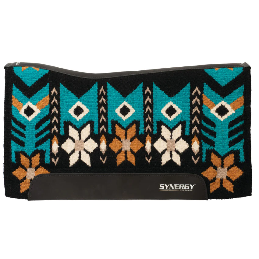 Weaver Synergy Contoured Performance Saddle Pad w/Merino Fleece - 33x38