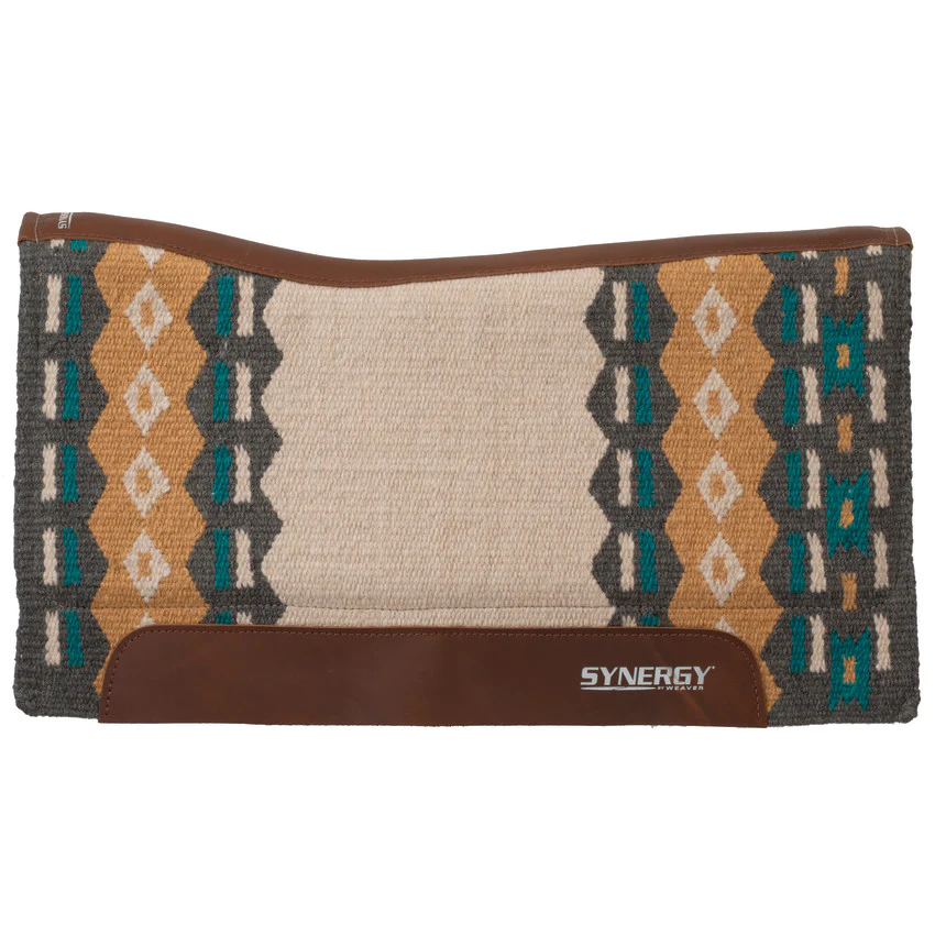 Weaver Synergy Contoured Performance Saddle Pad w/Merino Fleece - 33x38