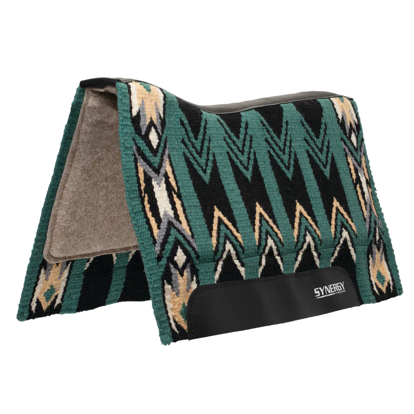 Weaver Synergy Contoured Performance Saddle Pad w/Merino Fleece - 33x38
