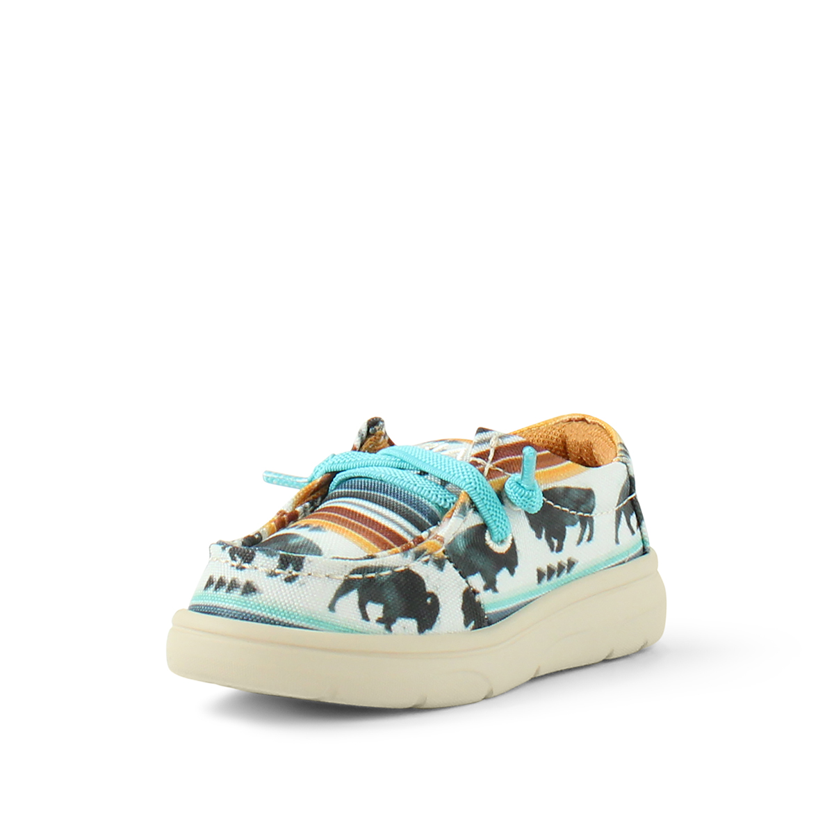 Ariat Kid's Lil' Stompers Buffalo Print Hilo Shoes - Multi Coloured - Irvine Tack & Western Wear