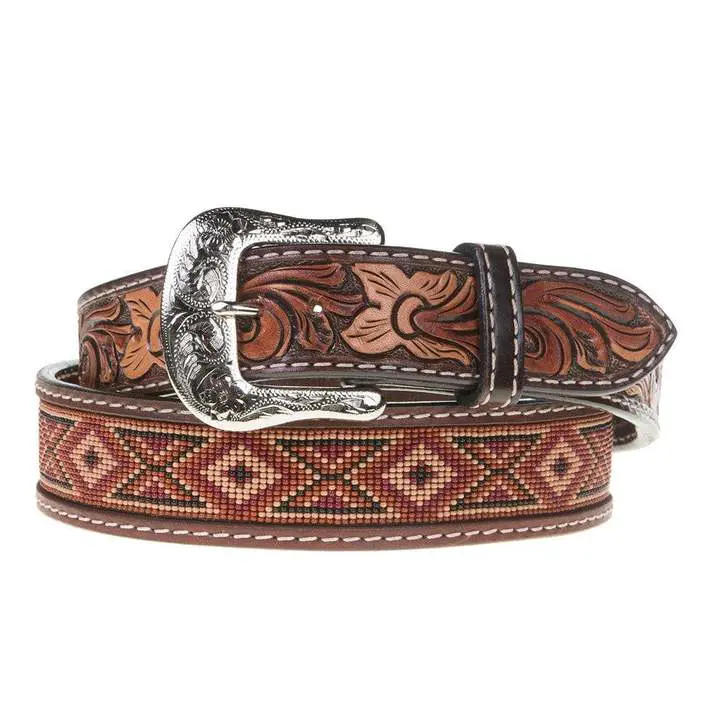 Twisted X Belt - Beaded Earth Tone - Irvine Tack & Western Wear