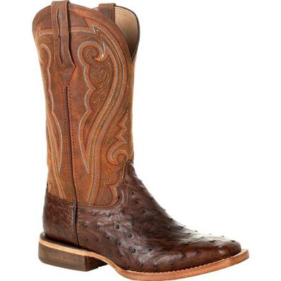 **Durago Women's Brown 12" Antiqued Saddle Ostrich