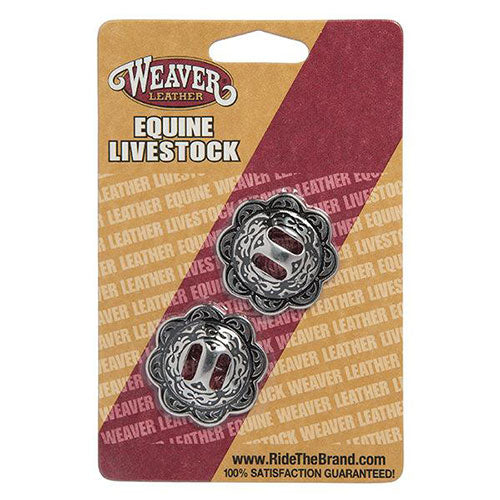 Weaver Leather Horse Shoe Brand Conchos with Slots - Irvine Tack & Western Wear