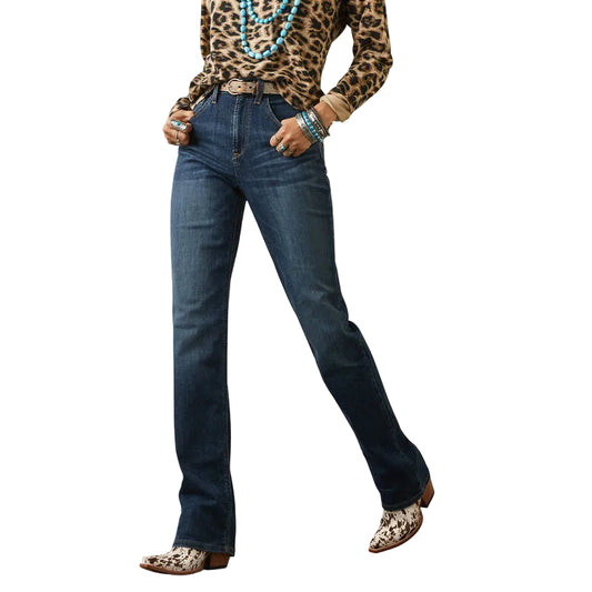 **Ariat Women's Frankie High Rise Ultra Relaxed Straight Jeans - Pasadena