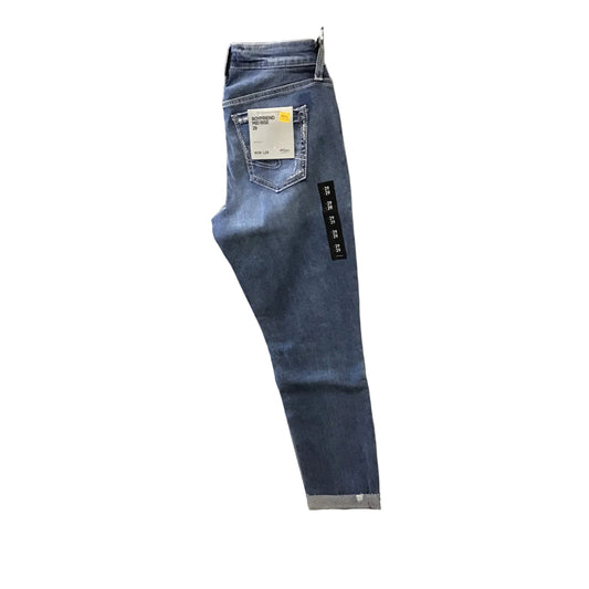 Silver Ladies Boyfriend Jeans