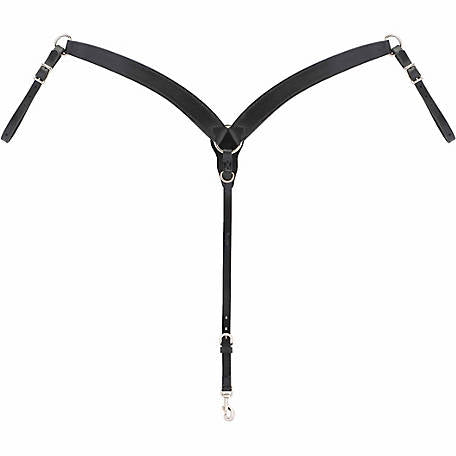 Weaver Black Latigo Leather Contoured Breast Collar - Irvine Tack & Western Wear
